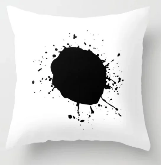 Large Ink Splat Throw Pillow