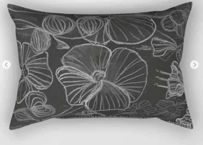 Flower Doodle Rectangular Pillow