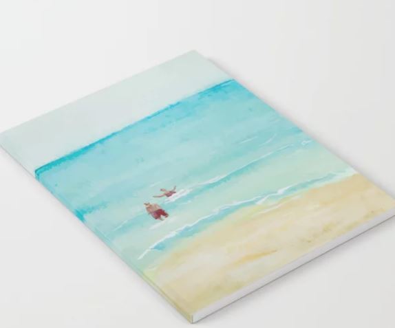 Two on Beach, Holiday Watercolor Notebook