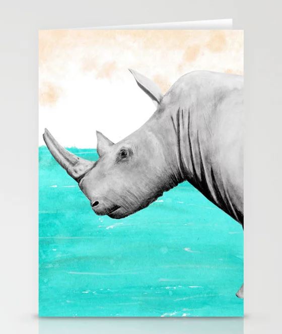 Rhino card Earth Stationary Cards