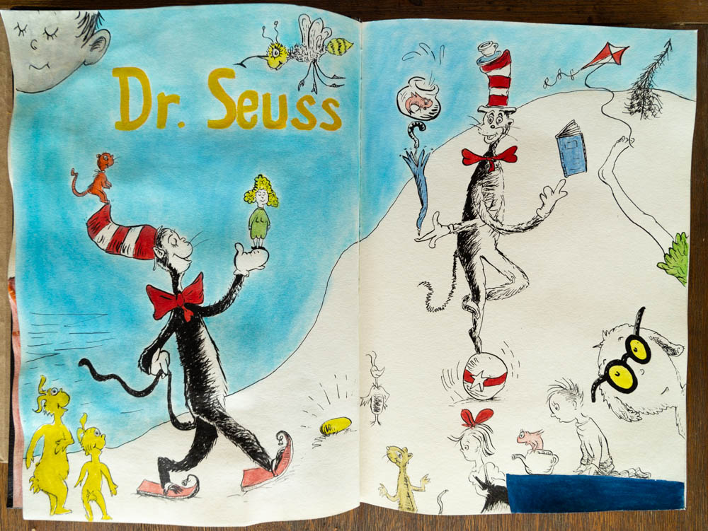Illustrator study of Dr Seuss