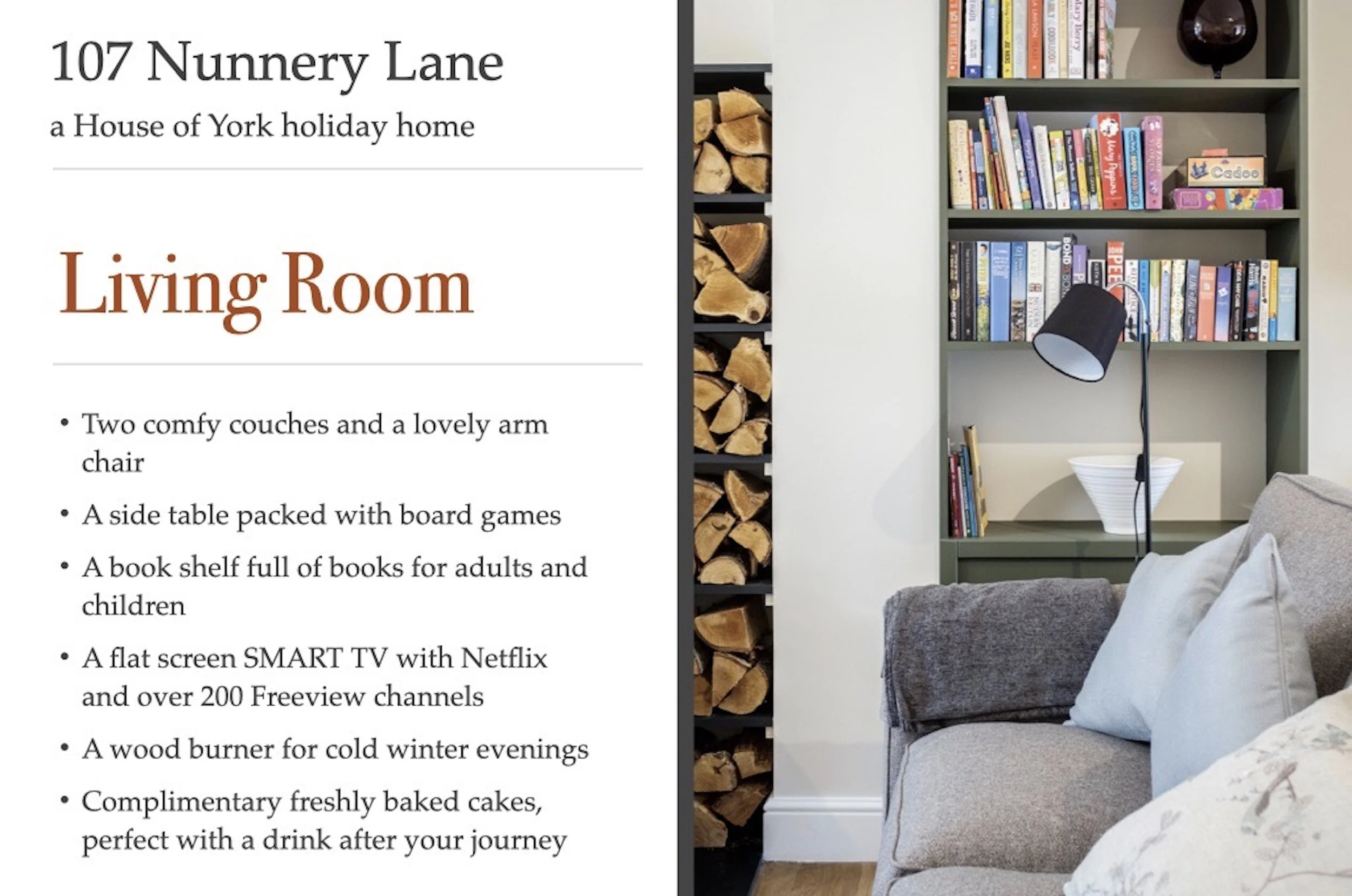 107 Nunnery Lane a House of York holiday home — House of York holiday