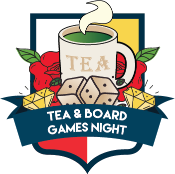 Tea &amp; Board Games Night Emblem. 2016.