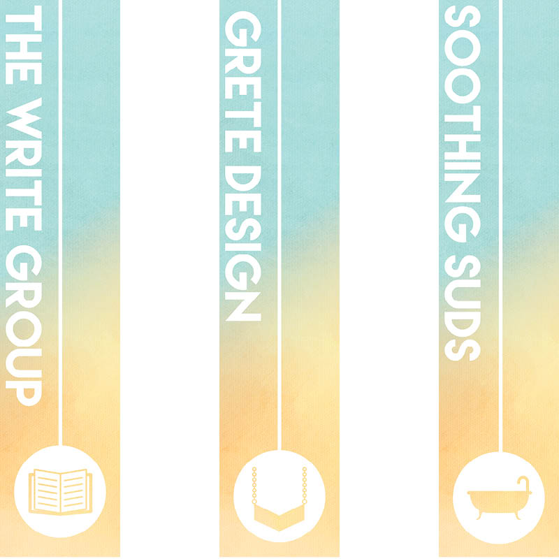 Winter Solstice Faire Vendor Banners. 2018.