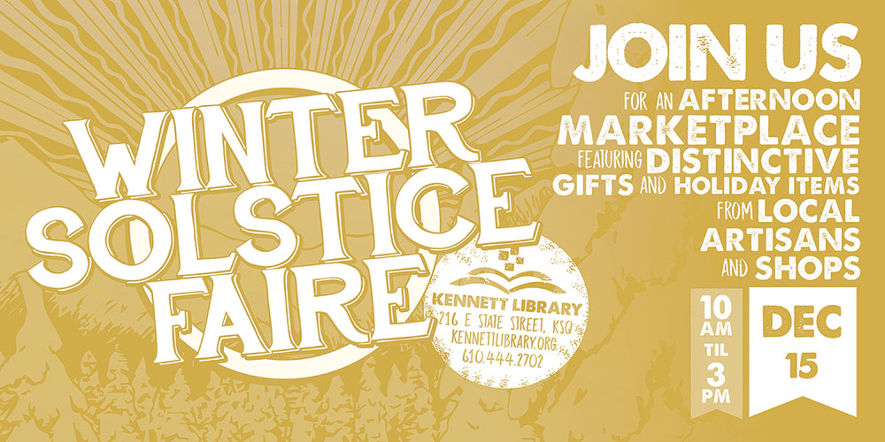 Winter Solstice Faire 6ft x 3ft Banner. 2018.