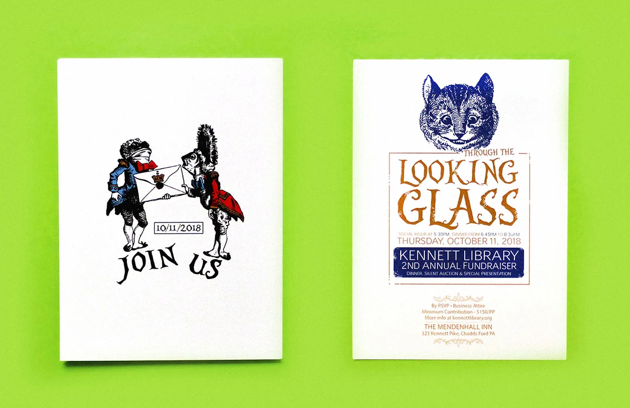 Through the Looking Glass invitation. 2018.