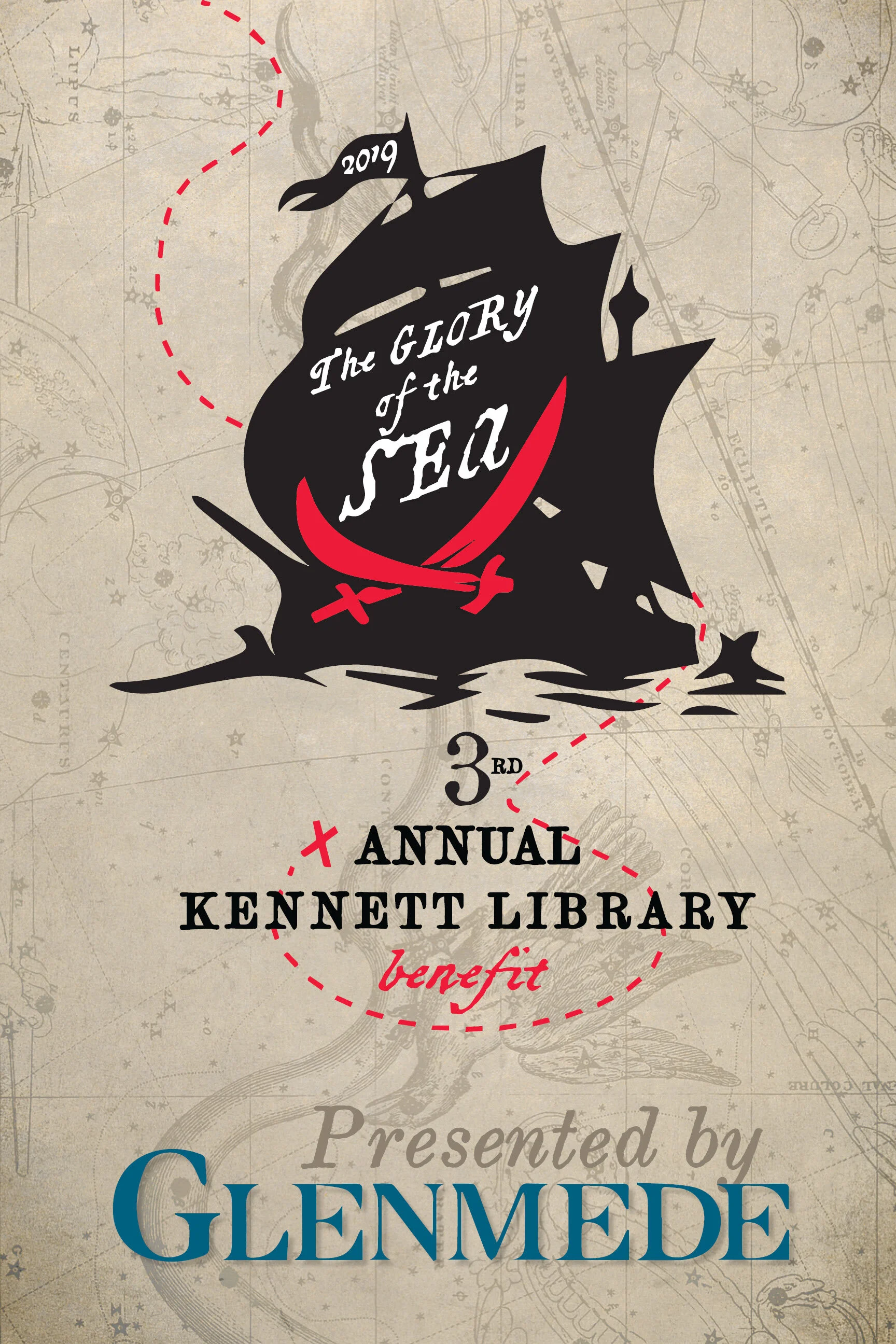 Glory of the Sea Stage Sign 36x24. 2019.