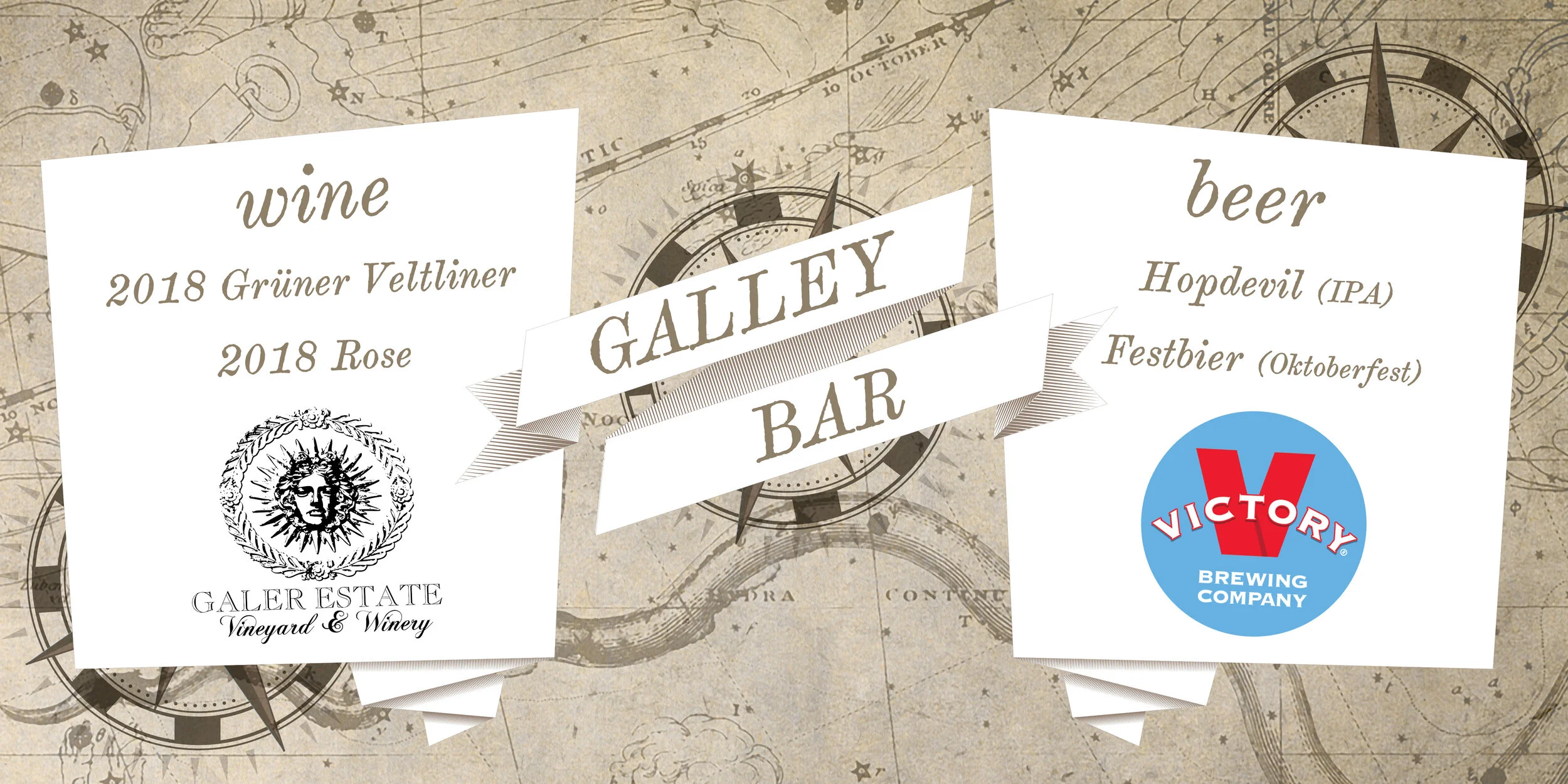 Glory of the Sea Bar Menu 72x36. 2019.