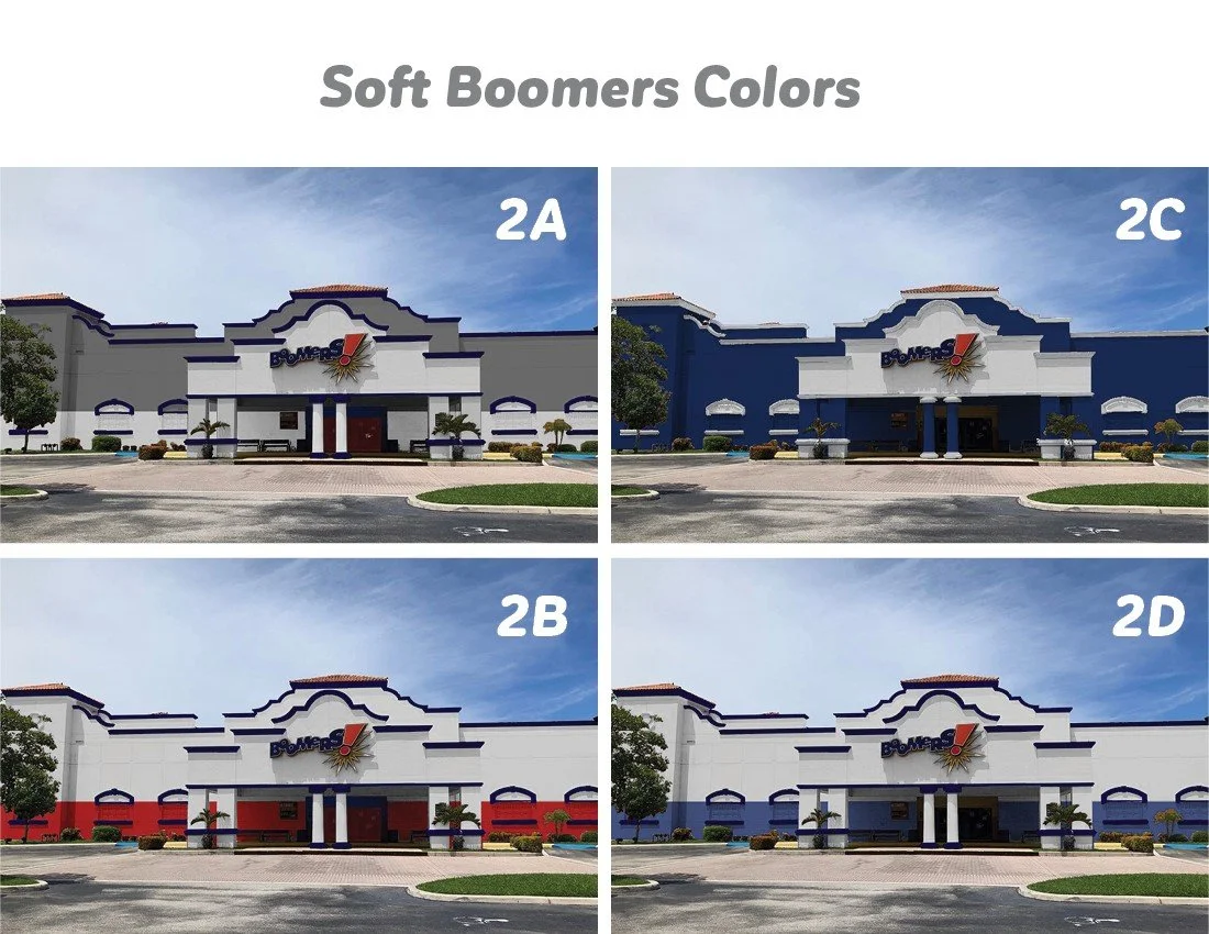 Boomer's Boca Raton exterior repaint. Slide 2 (of 5) 2021