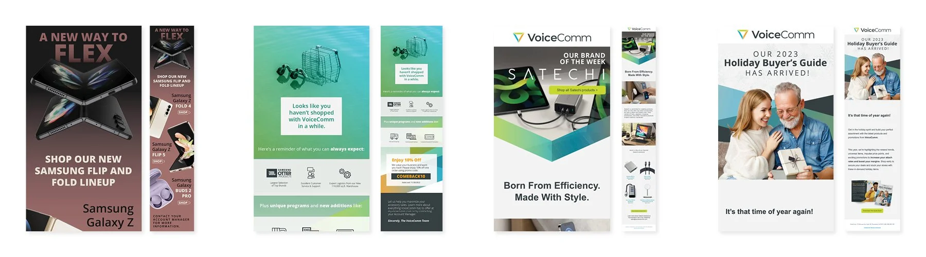 VoiceComm Email Marketing Campaign Templates.