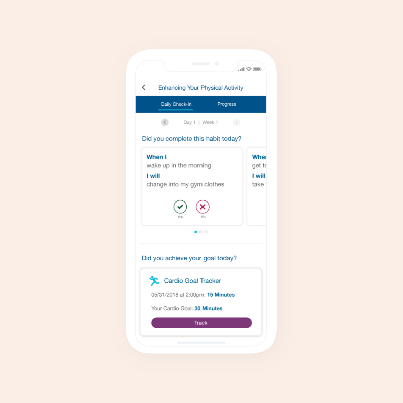 Improving Healthy Habits App Feature