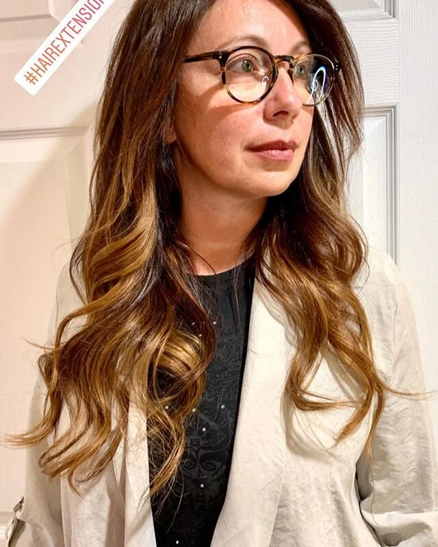 Client could have had a baby lol In the time I didn&rsquo;t see her since her last maintenance 9 mons ago. Will post the video. Removed in 10 mins safely without damage. Her hair really grew .  #hairextensions #statenislandhair#newjerseyhair #brookly