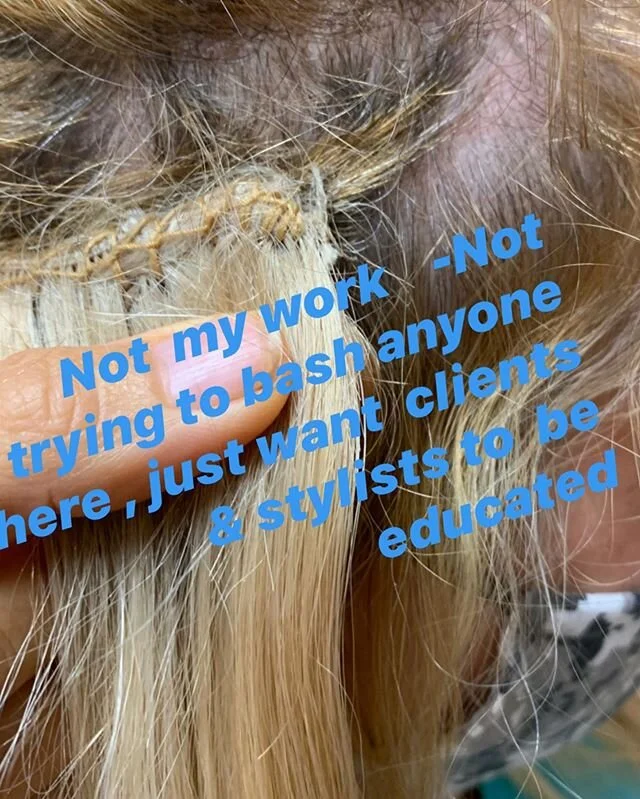 This is Not my work ...I&rsquo;m not trying to bash anyone here . I feel everyone should do their research /educate both stylist &amp; client . Not all hand tied methods are created equal .  I do many types of methods as many stylists do .  Here at C
