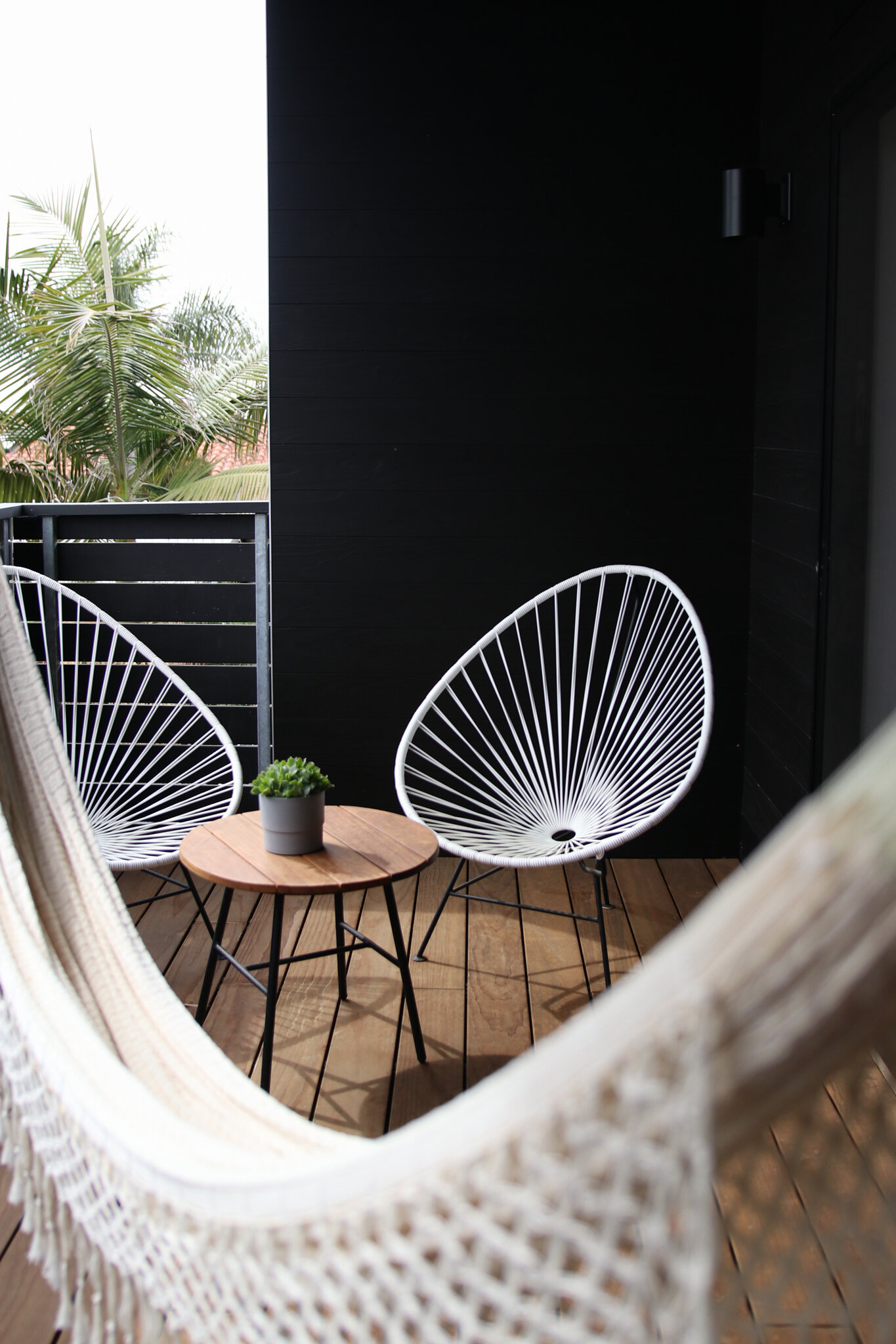 Hammock on Air room balcony