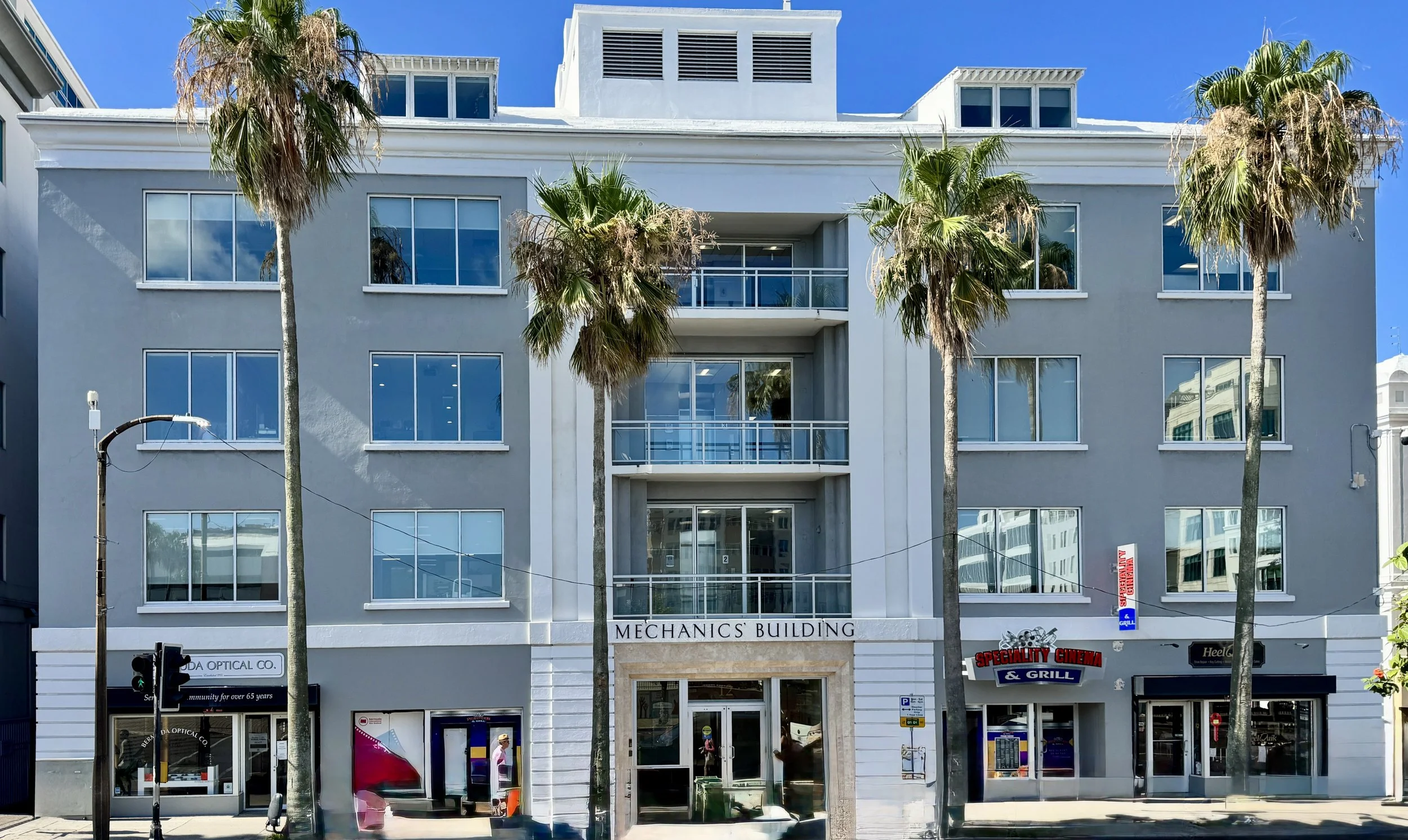 Mechanics' Building, where Spine & Sport Bermuda is