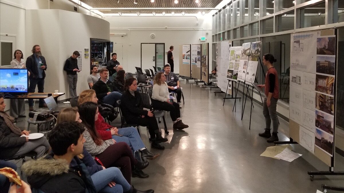 AIA Eugene Reverse Crit Pin-Up at the University of Oregon