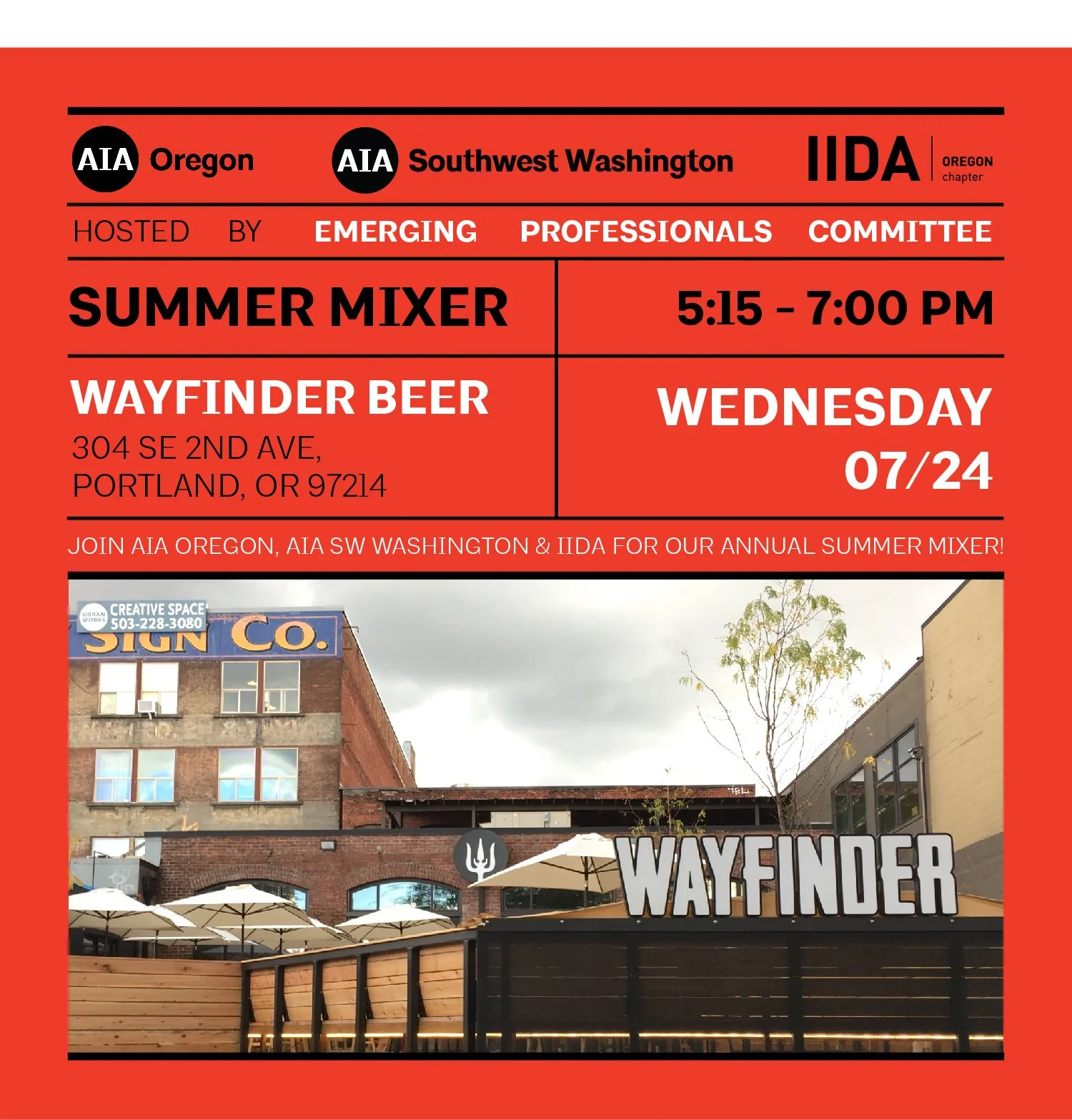AIA Portland/AIA SW Washington/IIDA Emerging Professionals Mixer