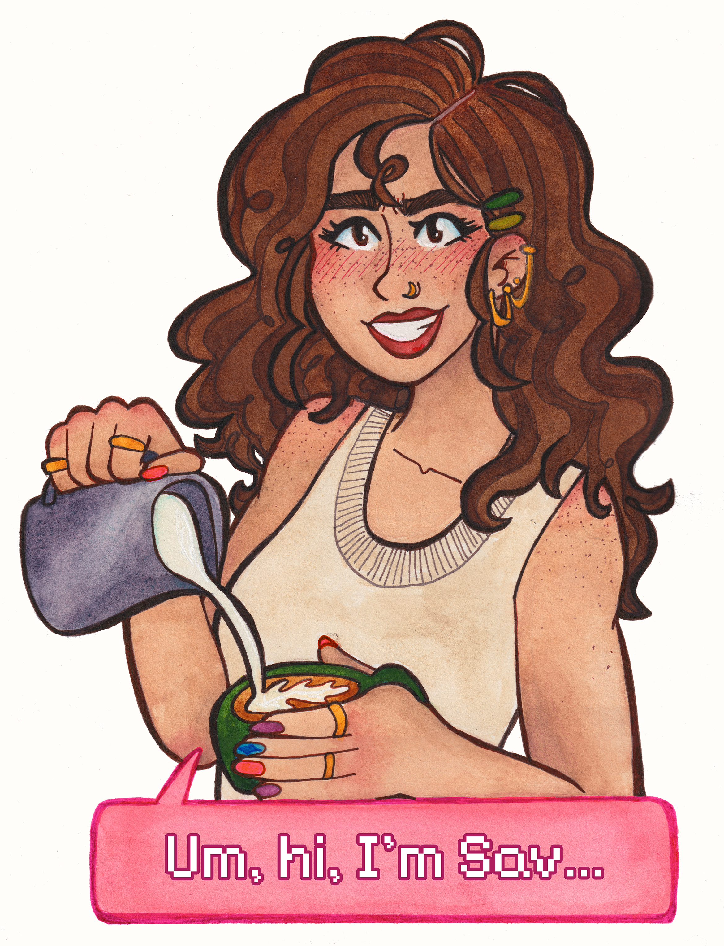 Savannah, a chronically single, begrudging Brooklyn barista, who, in a low moment, makes a desperate wish for dating to be as easy as in a dating sim.