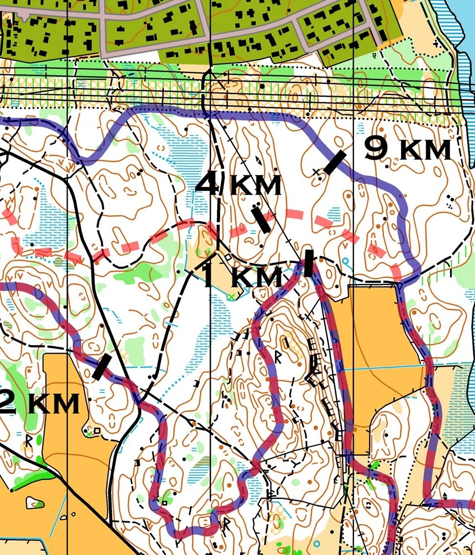  Banorna för 5 och 10 km. Ny spännande avslutning. 