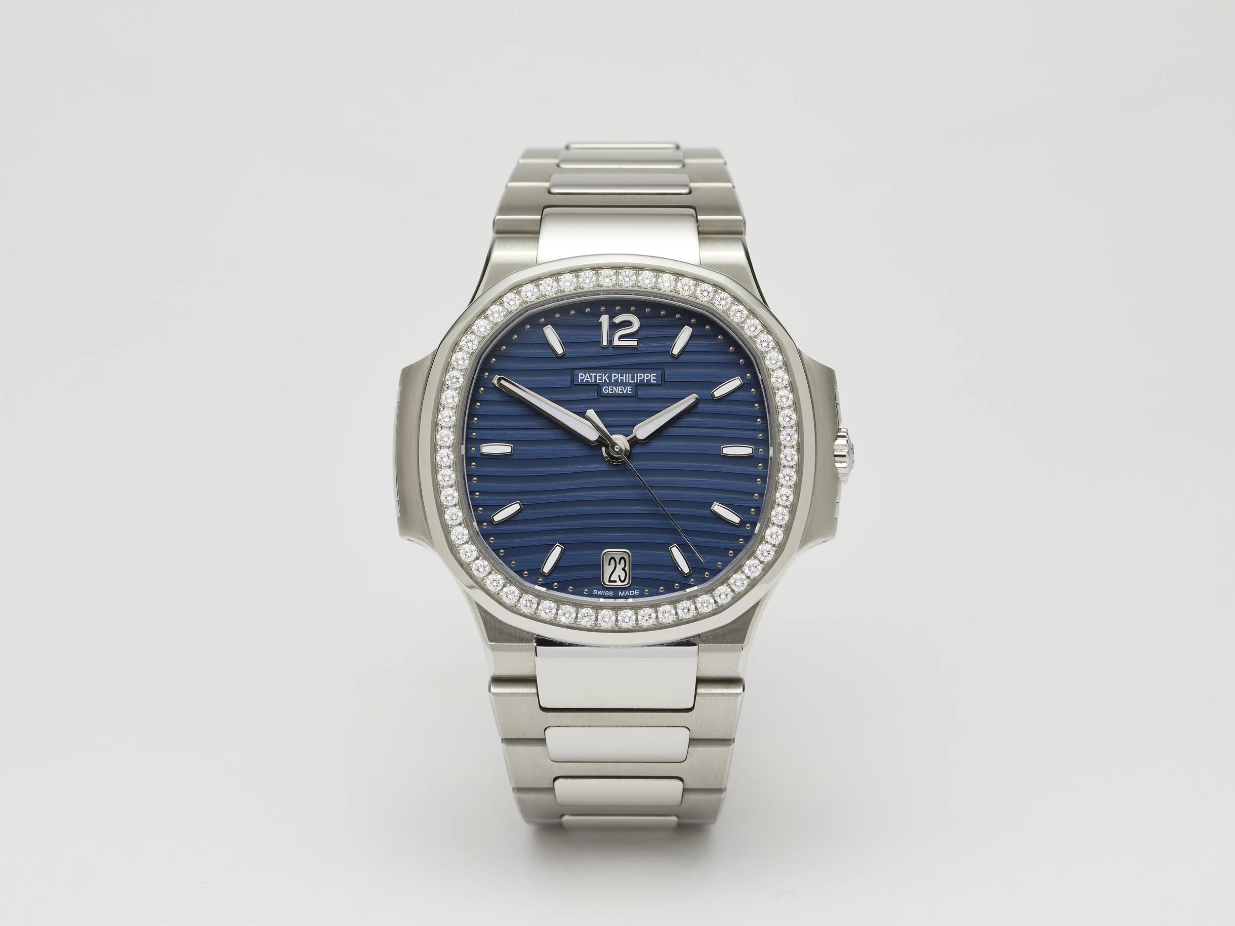 Patek Philippe Nautilus “Blue Dial - Factory Set Bezel" 