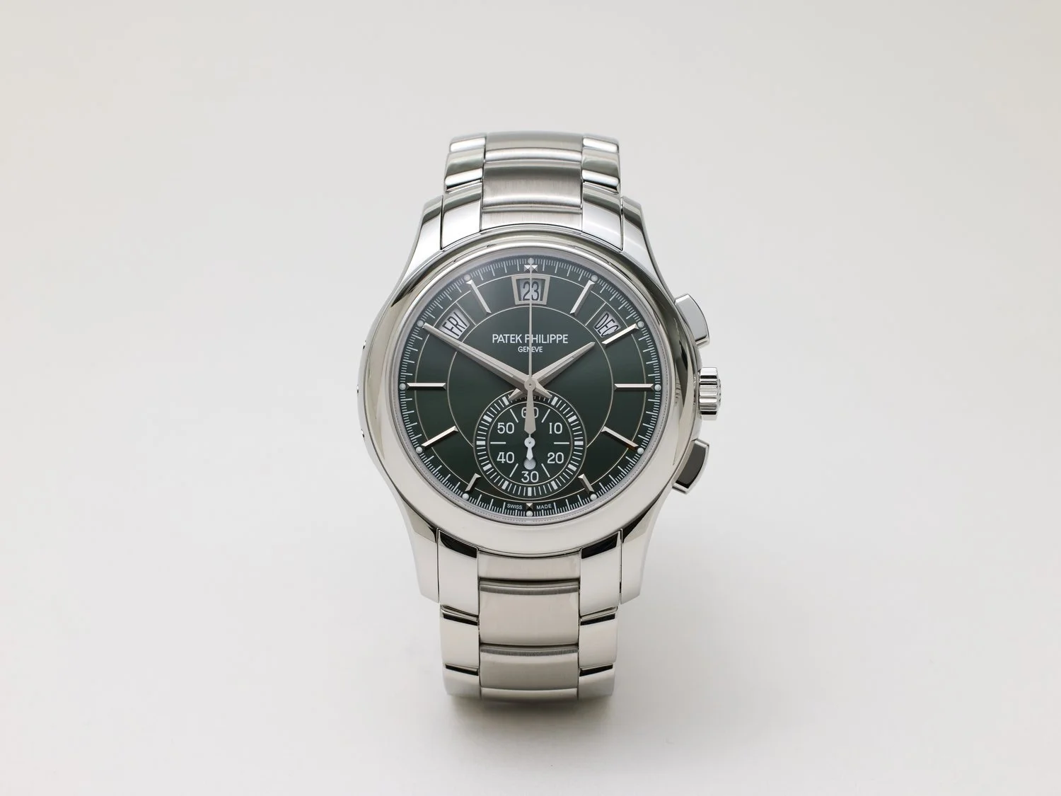 Patek Philippe Annual Calendar Chronograph "Stainless Steel Green Dial"