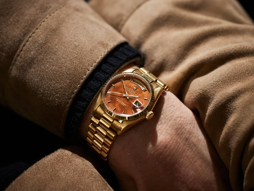 Rolex Day-Date 36 “Wood Dial” — WatchesLondon