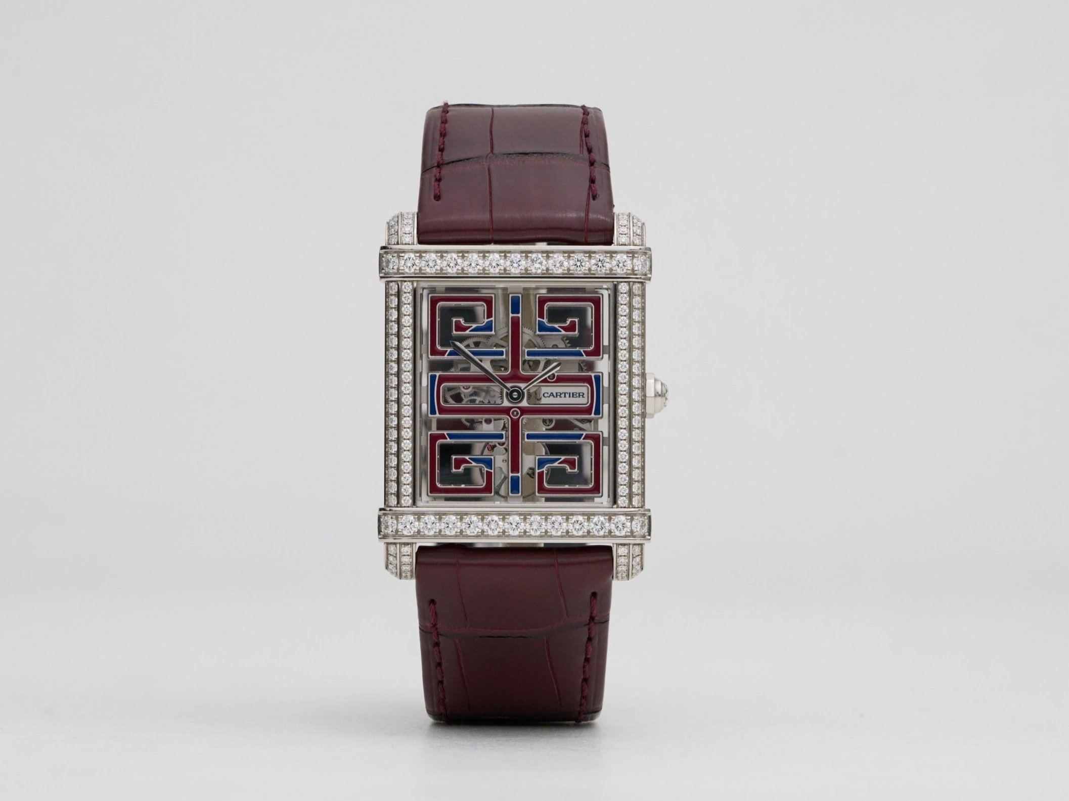 Cartier Tank Chinoise, Platinum Skeleton