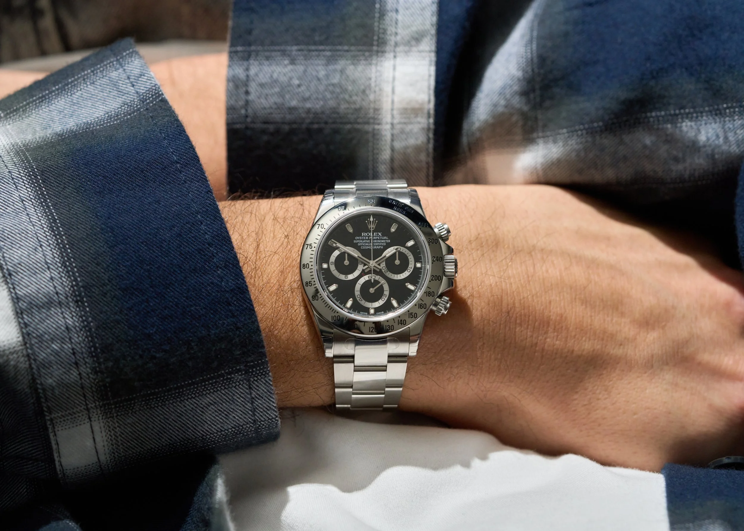 RX897 Rolex Daytona 116520 Black Dial Stickered-10.jpg