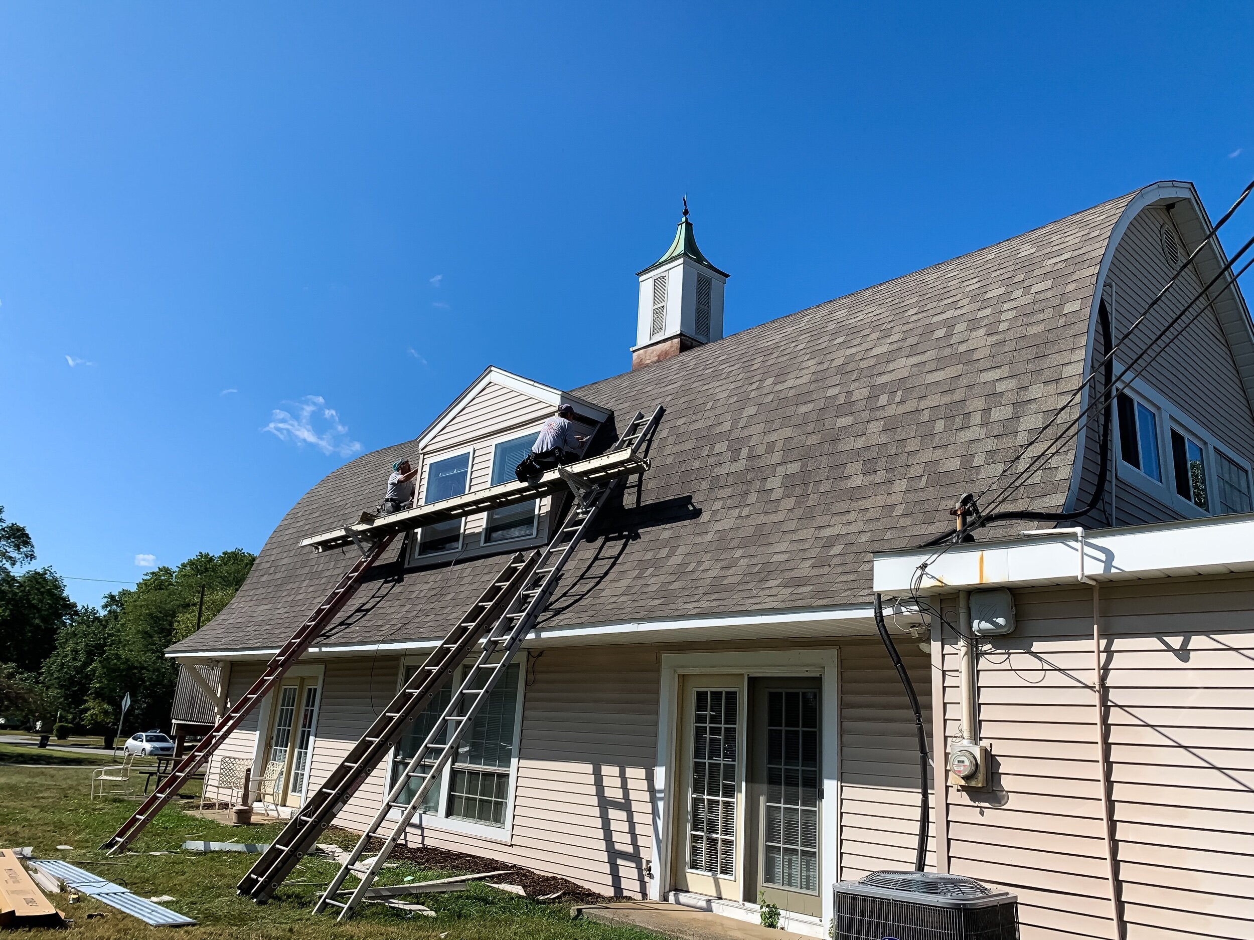 Gambrel Metal Roof Installation