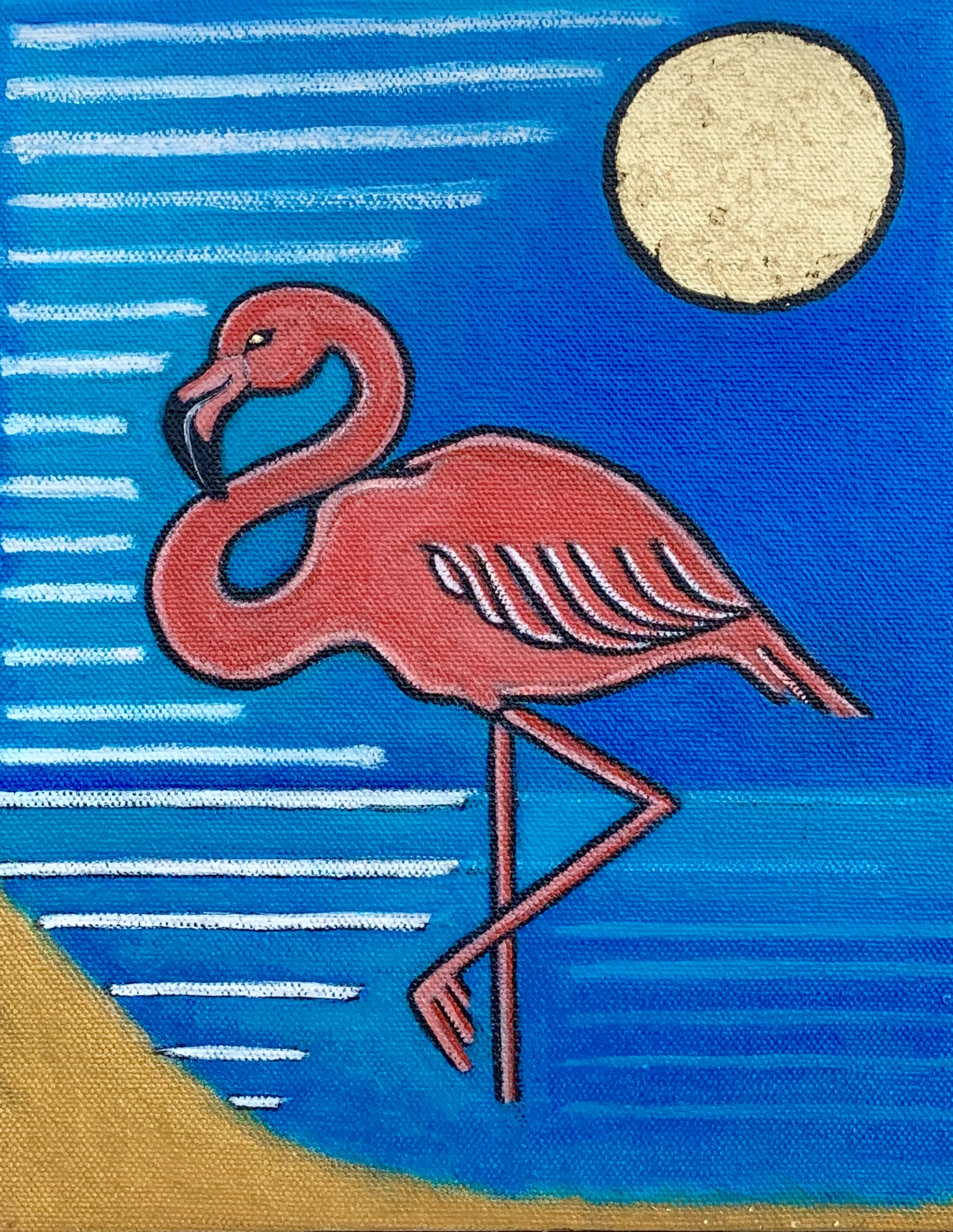 Golden Eyed Flamingo