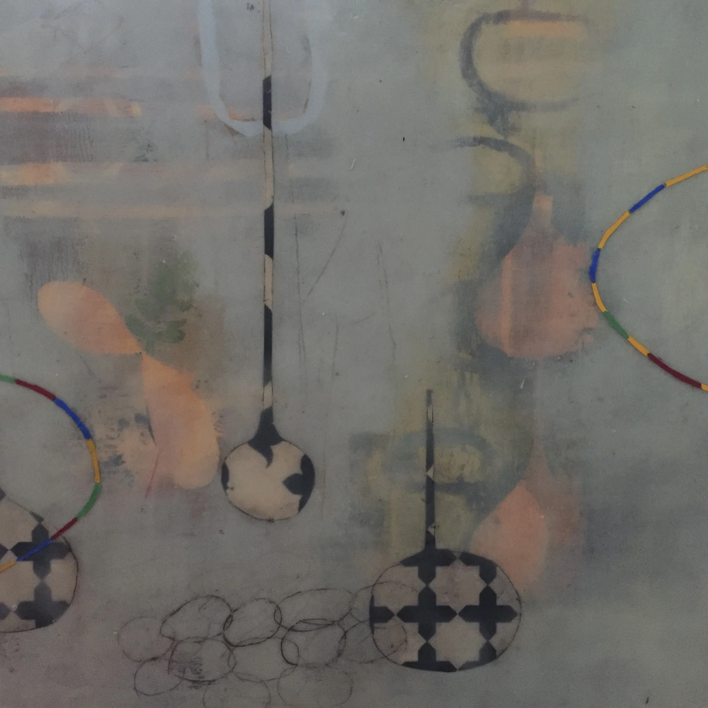 Untitled II, mixed media encaustic, 12” x 12”