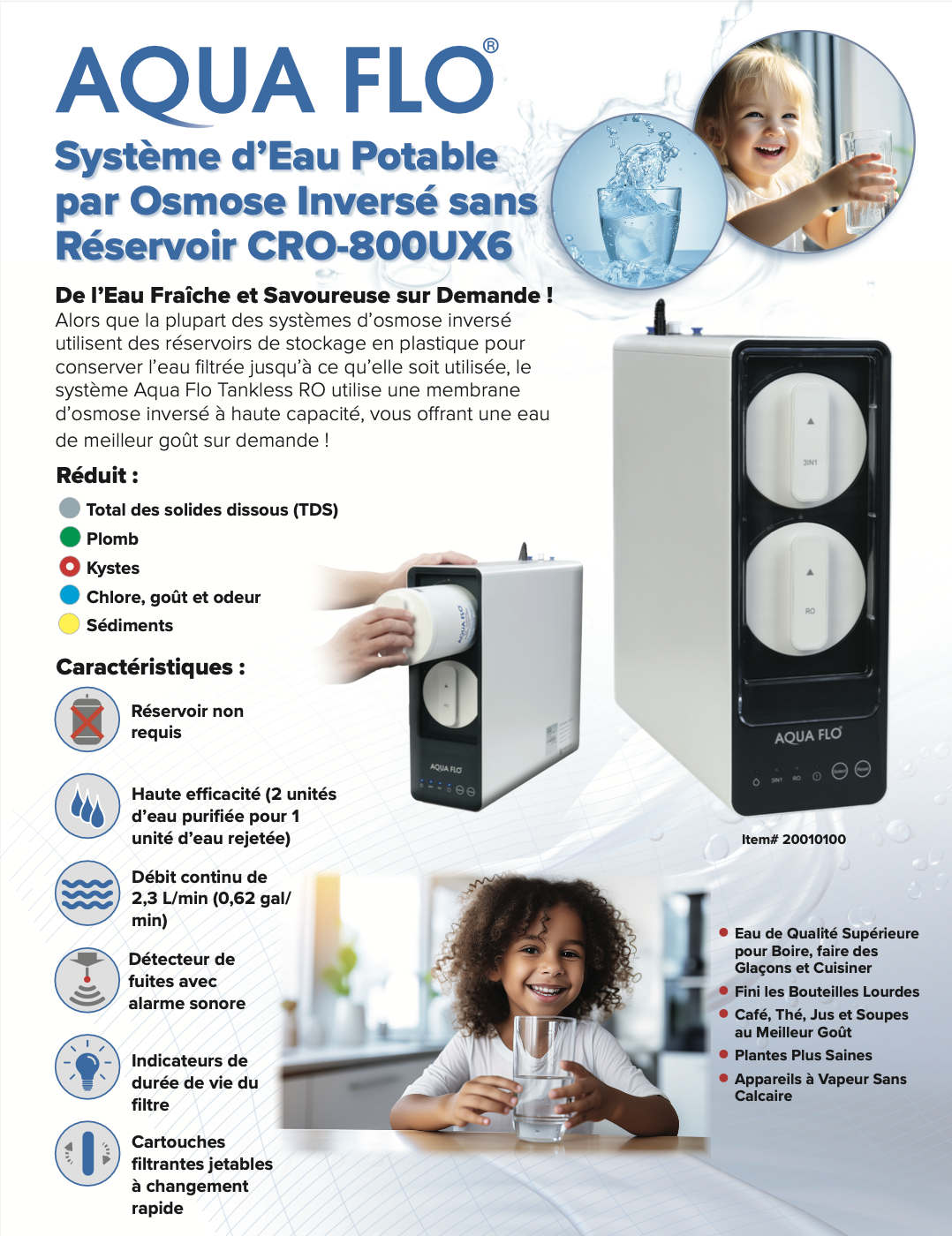 Lámina francesa RO sin tanque