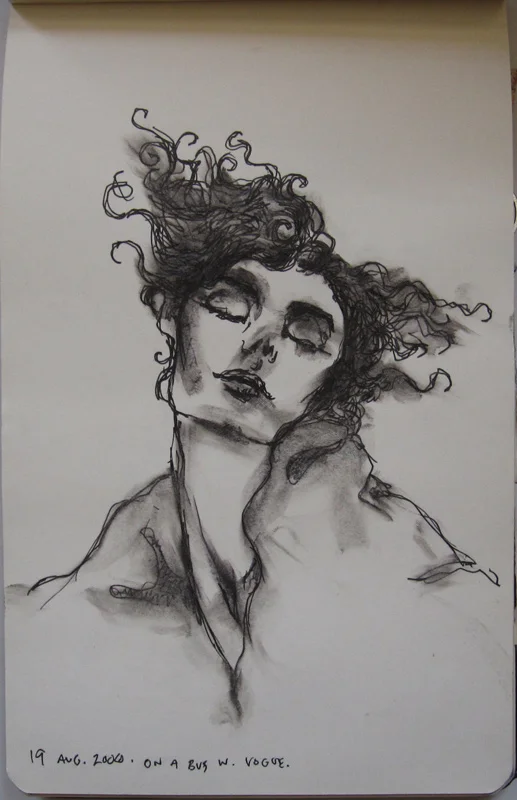 Model in Vogue magazine