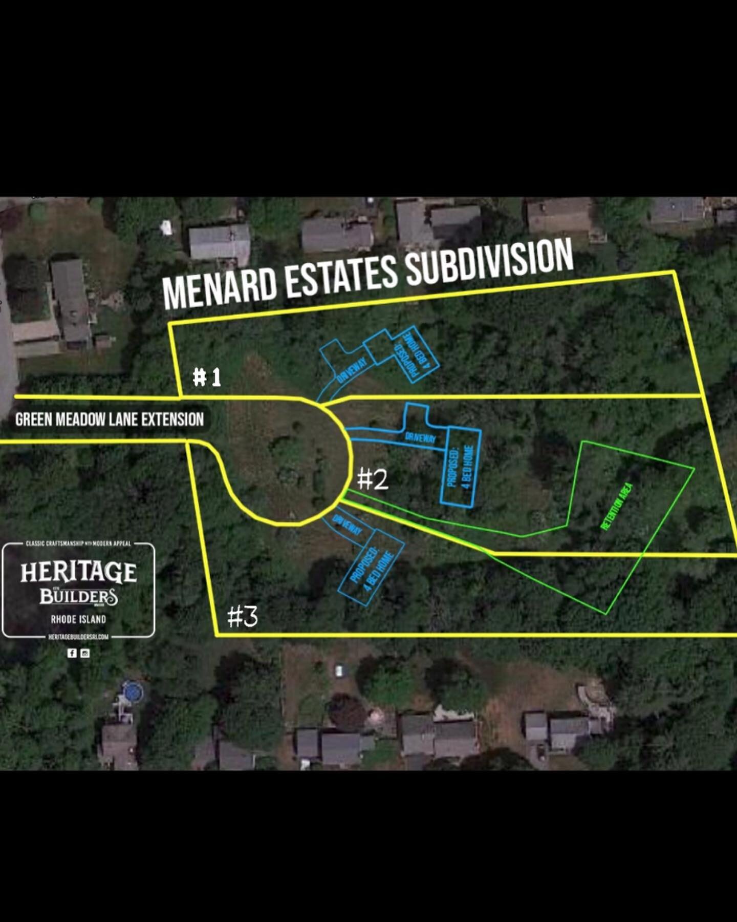 Heritage Builders, LLC is now offering 3 lots for sale, build to suit.  Located in scenic North Cumberland on Green Meadow Lane within the Community and North Cumberland Middle school districts. Build to suit packages starting at $875,000.00 and are 