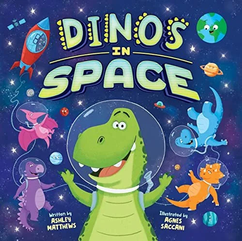 Dinos in Space by Ashley Matthews