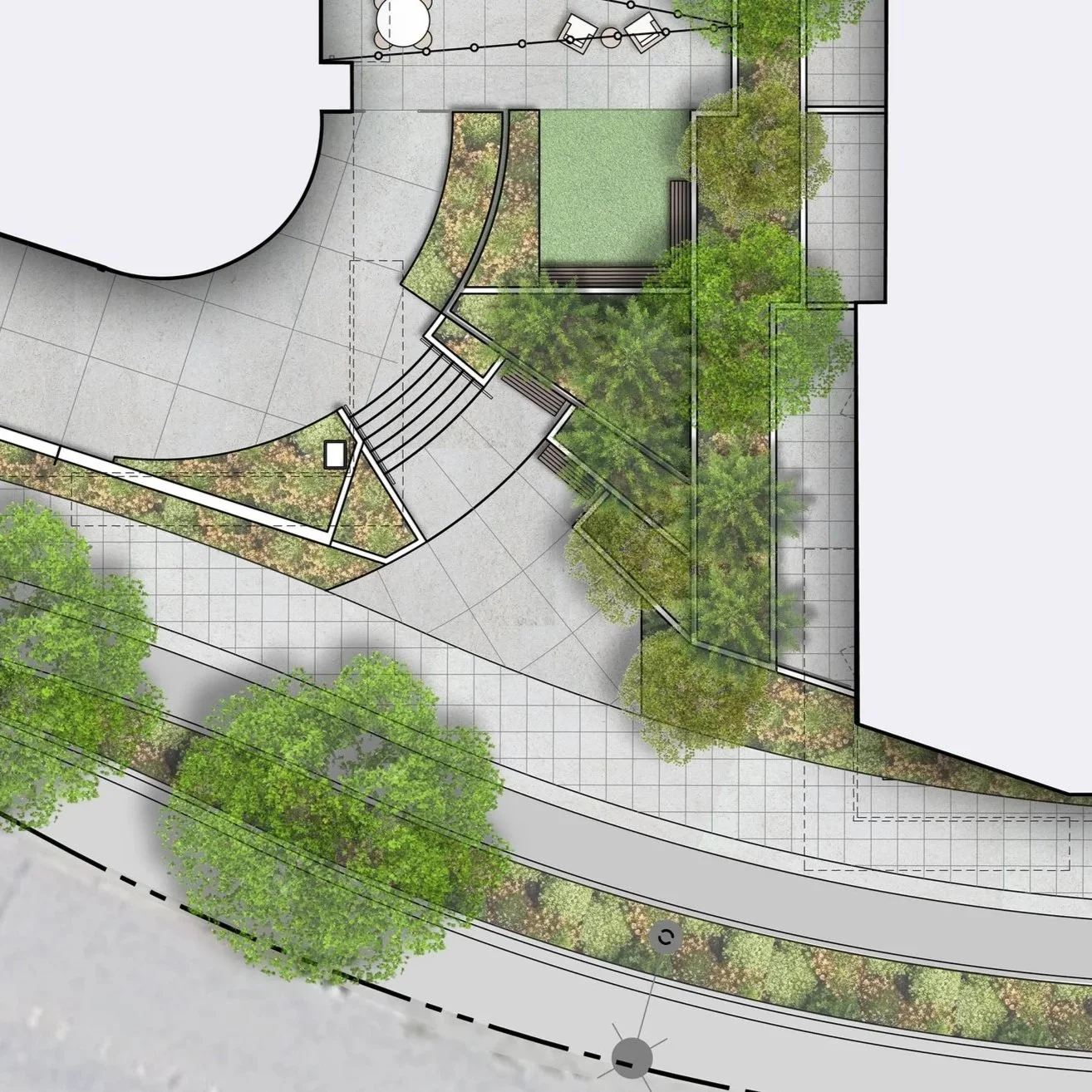 Broadstone Bellevue Groundplane at entry plaza and courtyard.jpg