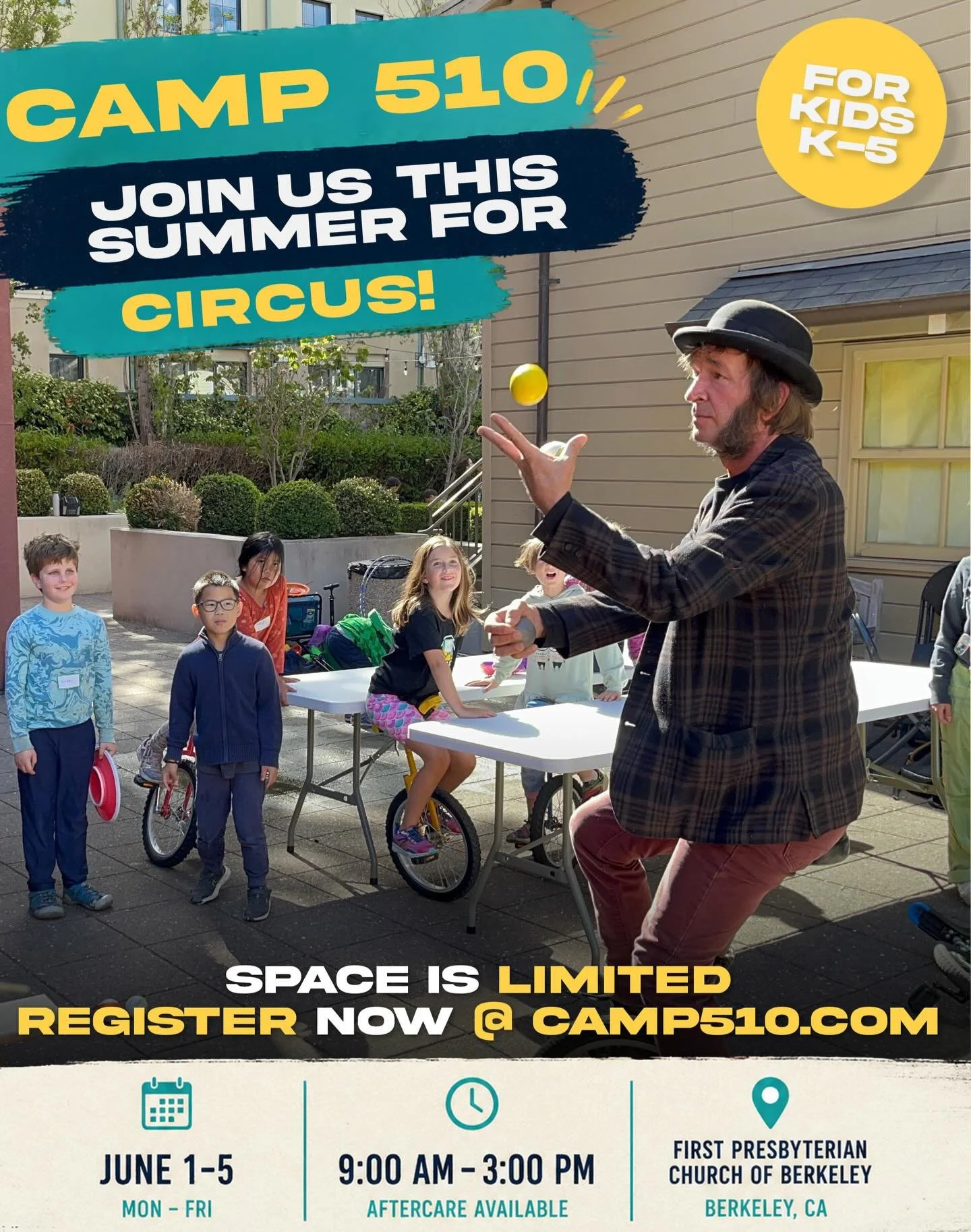 Join us this summer at CAMP 510 for a week of art, imagination, and movement! Explore different art materials and techniques as well as circus skills, games &amp; more.

To register or find more information visit the link in our bio or camp510.com

#