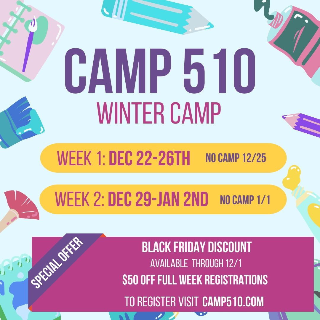 Black Friday + Cyber Monday Special! 
We&rsquo;re extending our Thanksgiving Sale! Get $50 off a full week of Winter Camp when you register by December 1st ❄️

📍 Berkeley | American International Montessori School
Single-day, 3-day, and full-week op