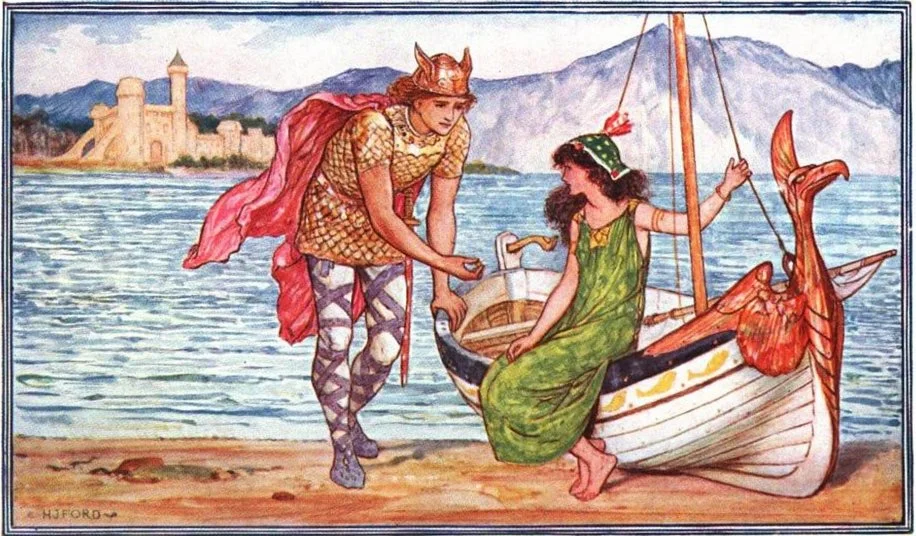 Sigurd and Helga, by H.J.Ford