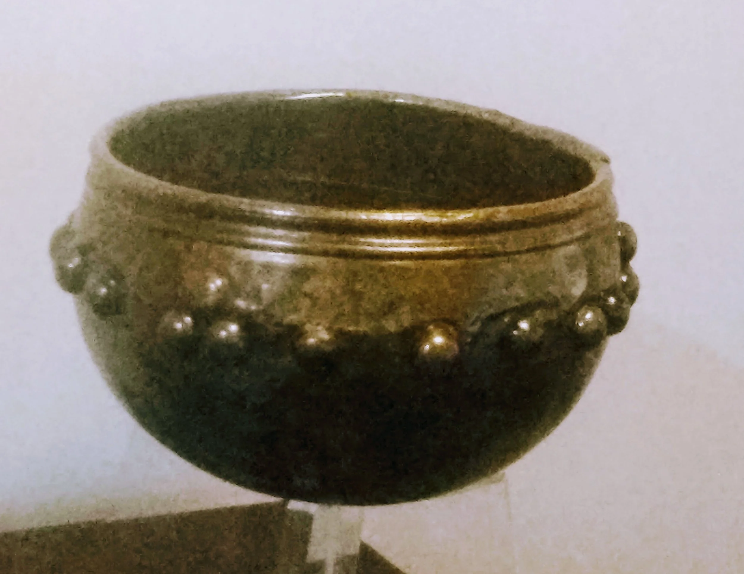 Bronze Iron Age bowl from Glastonbury Lake Village