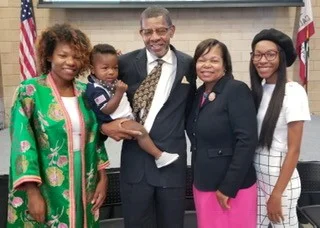 Soror Tiffany Turner, Mr. Sullivan Turner and grandson, Soror Emma Turner, Brandi Turner