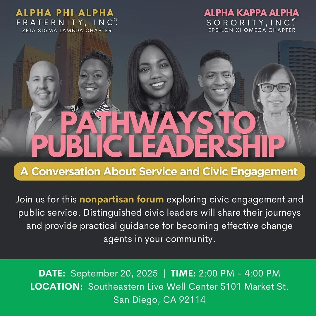 Join us for Pathways to Public Leadership: A Conversation About Service and Civic Engagement &mdash; a nonpartisan community event designed to inspire, educate, and connect those ready to lead.

📅 Date: Saturday, September 20
🕑 Time: 2:00&ndash;4:0