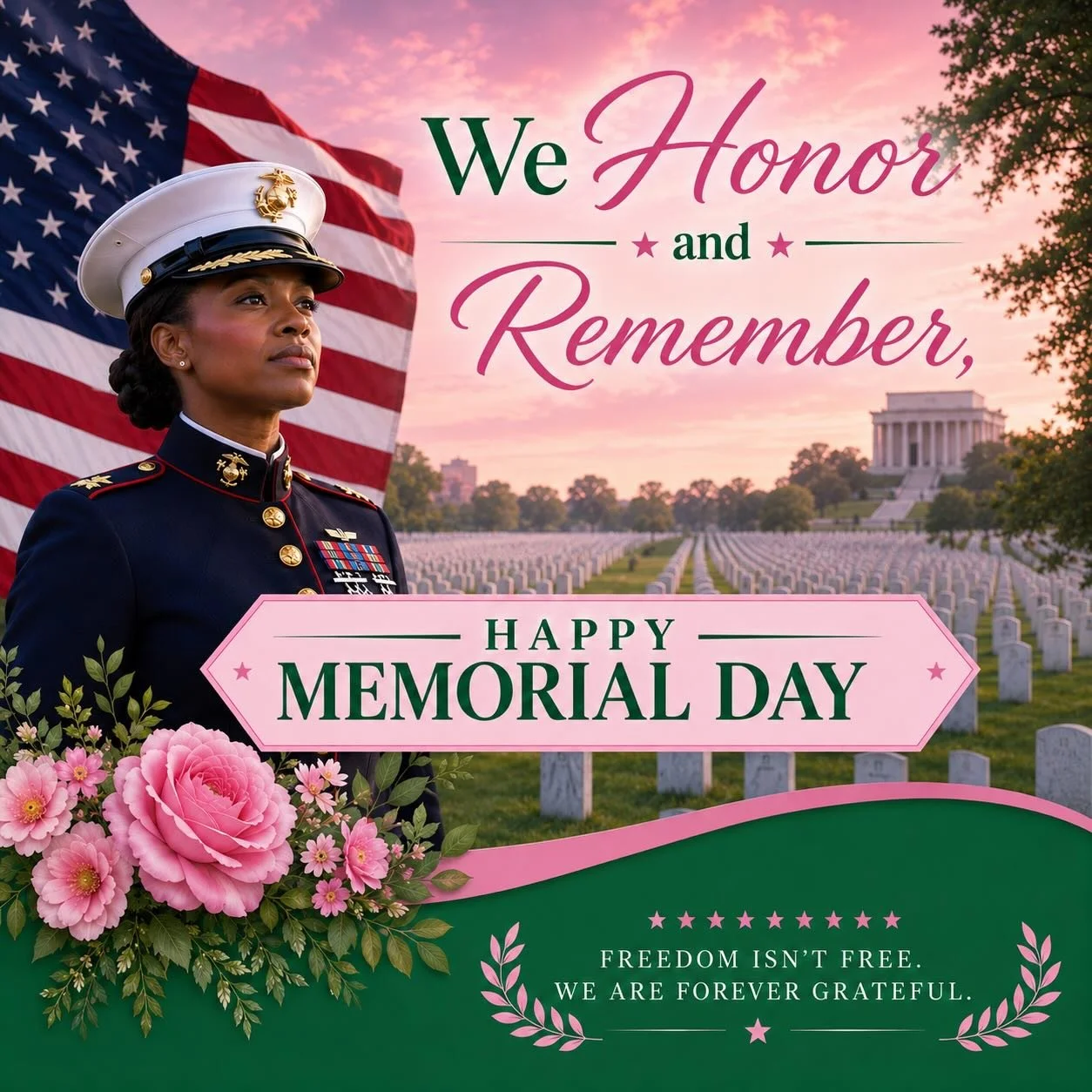Today we pause to honor and remember. 🇺🇸

This Memorial Day, we reflect on the brave heroes who gave their lives in service to our country. Their sacrifice, courage, and legacy will never be forgotten.

Sending gratitude and remembrance from sunny 