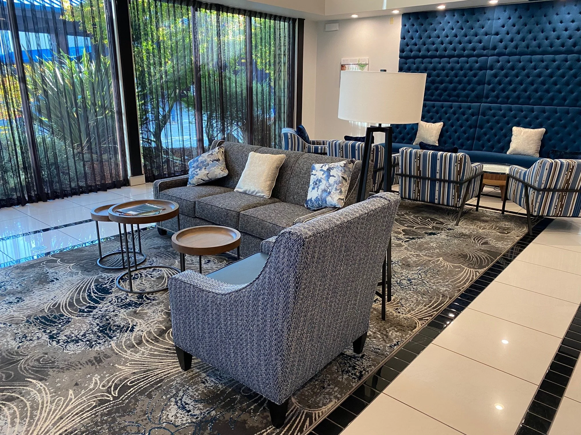 Comfortable seating areas