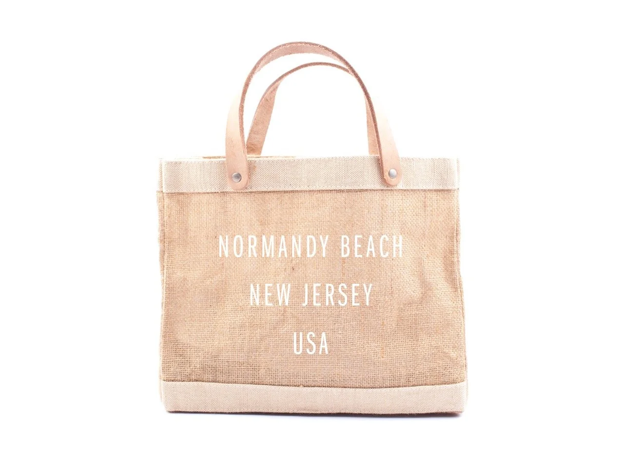 Normandy Beach - Petite Market Bag