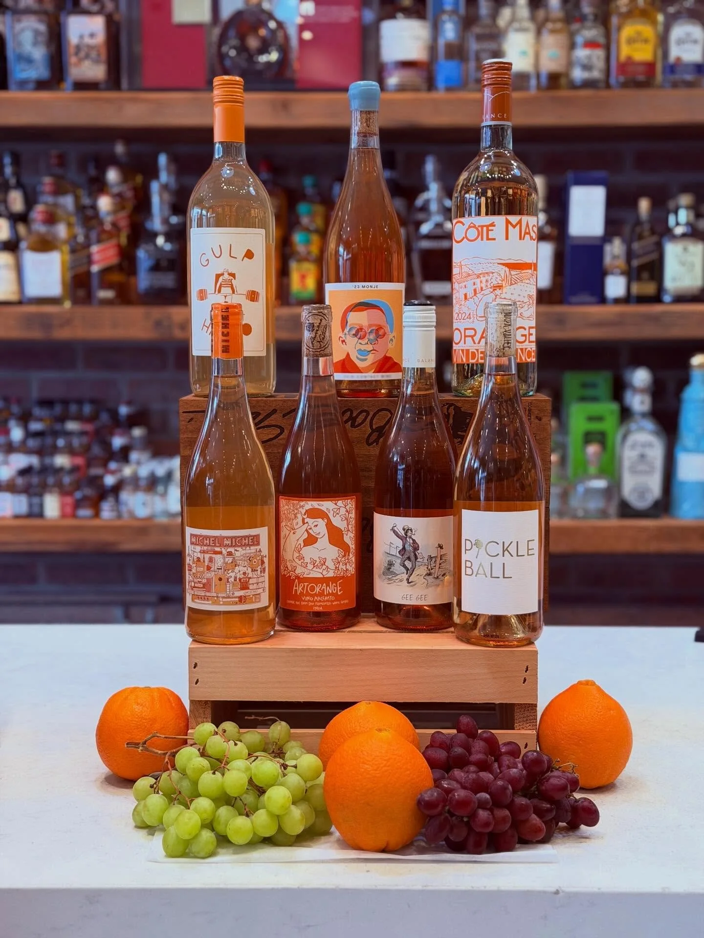 Spooky season calls for some orange wine &amp; spooky movies! Come check out our orange wine selection! 

#bayhead #nj #wine #orangewine #burkes #market #cafe #beach #ocean