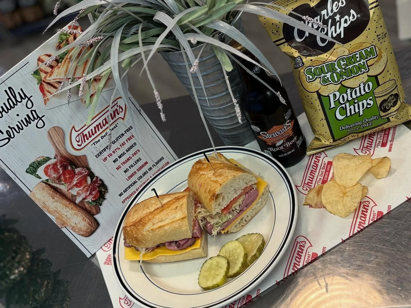 Come down to Burke&rsquo;s for a Main made your way  #bayhead #mainstreet #burkesmarket #thummansdeli #sweatherweather