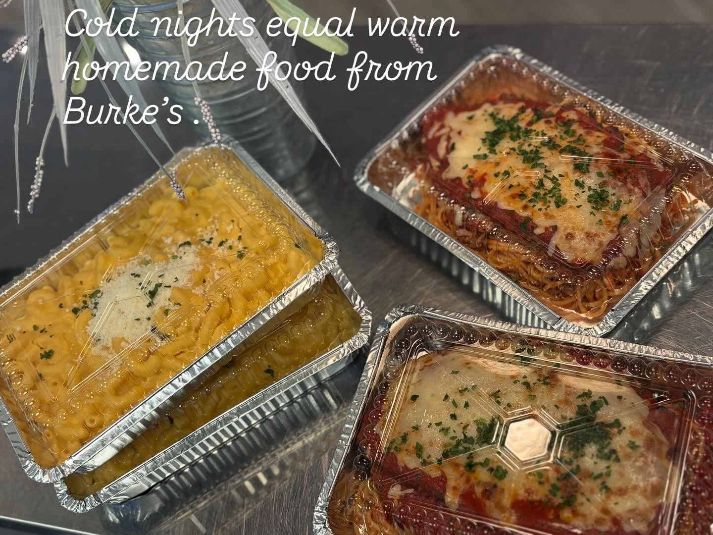 Warm your belly with homemade food from Burke&rsquo;s .
#sweatherweather #bayhead #crisp #homemade #familylove❤️ #fallnights #burkesmarket