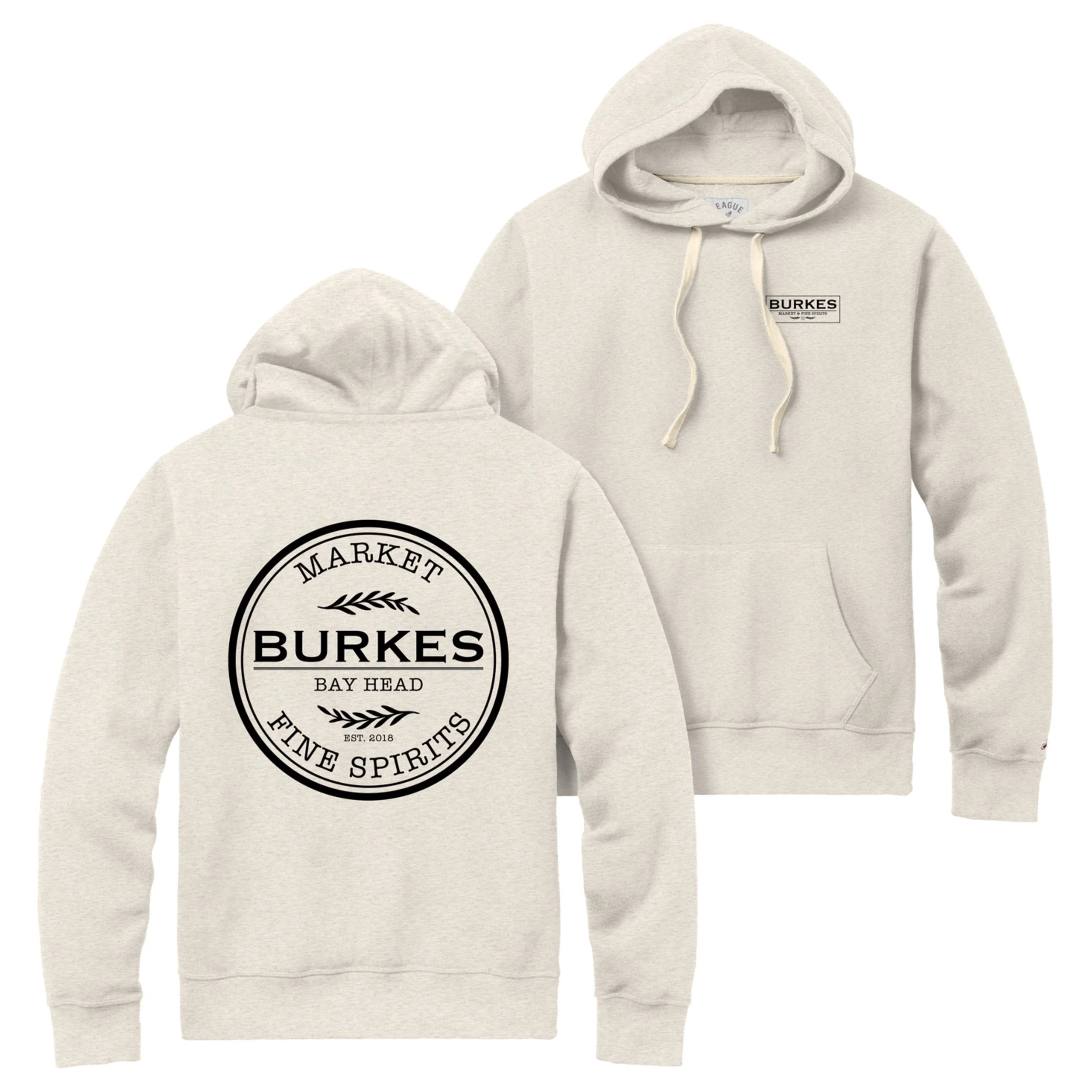 Burkes Market Rectangle Logo Hoodie