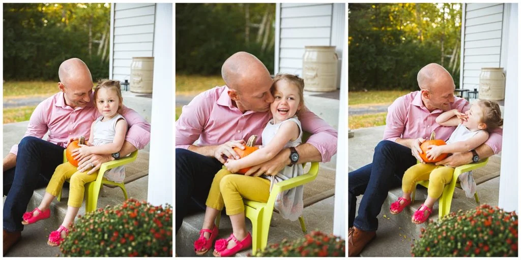 Daddy daughter bonding at home, Fox Point WI.